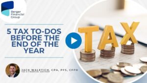 5 Tax To-Dos Before the End of the Year
